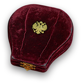 Official coronation gift of the Russian Empire to the Emperor Nicolas II a personal Silk Imperial Crown of Russia